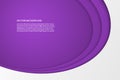 Vector modern simple oval purple and white background