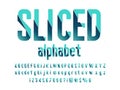 Sliced font