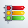 Vector modern traffic infographic background.