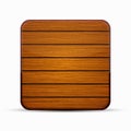 Vector modern wooden icon on white