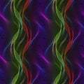 Vector moire seamless pattern of thin iridescent lines. Abstract multicolor texture for fabric or wallpaper design