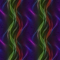 Vector moire seamless pattern of thin iridescent lines. Abstract multicolor texture for fabric or wallpaper design