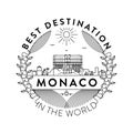 Vector Monaco City Badge, Linear Style