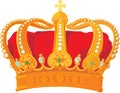 Vector monarch crown