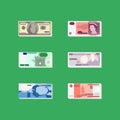 Money - dollar,  pound, euro, yen, franc, rouble Royalty Free Stock Photo