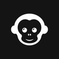 Vector monkey icon isolated on background. Animal symbol Royalty Free Stock Photo