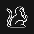 Vector monkey icon isolated on background. Animal symbol Royalty Free Stock Photo