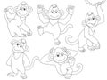 Vector Monkeys Set