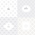 Vector mono line graphic design templates - labels Royalty Free Stock Photo