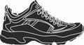 Vector monochrome drawing of a sneaker Royalty Free Stock Photo