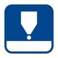 Vector flat design icon of hardness testing.