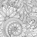 Vector Monochrome Floral Background