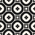 Elegant geometric background with big flower shapes, circles, squares, repeat tiles. Royalty Free Stock Photo