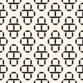 Vector monochrome geometric seamless pattern with diamond shapes, lines, grid