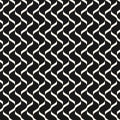 Vector monochrome geometric seamless pattern with mesh, grid, lattice, net. Royalty Free Stock Photo