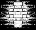 Vector monochrome grunge background. Illustration of brick wall texture. Grunge Distress Sketch Stamp Overlay Effect Royalty Free Stock Photo