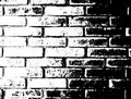 Vector monochrome grunge background. Illustration of brick wall texture. Grunge Distress Sketch Stamp Overlay Effect Royalty Free Stock Photo