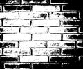 Vector monochrome grunge background. Illustration of brick wall texture. Grunge Distress Sketch Stamp Overlay Effect Royalty Free Stock Photo