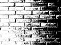 Vector monochrome grunge background. Illustration of brick wall texture. Grunge Distress Sketch Stamp Overlay Effect Royalty Free Stock Photo