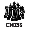 Vector monochrome pattern on chess theme with chess and checkmate