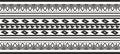 Vector monochrome seamless ornament of Native Americans, Aztecs.