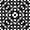 Seamless Monochrome seamless pattern, geometric vector texture, smooth Royalty Free Stock Photo