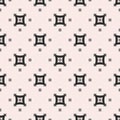 Vector monochrome seamless pattern with arched squares Royalty Free Stock Photo