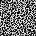 Vector monochrome seamless pattern, black white chaotic spots