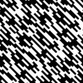 Vector monochrome seamless pattern, diagonal rounded lines Royalty Free Stock Photo