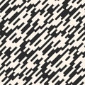 Vector monochrome seamless pattern, diagonal rounded lines Royalty Free Stock Photo