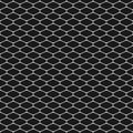 Vector monochrome seamless pattern of mesh, lattice, grid, fishnet, tissue, lace, net. Royalty Free Stock Photo