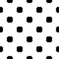 Vector monochrome seamless texture, octagons pattern
