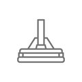 Vector mop, professional cleaning swab line icon.