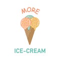 Vector more Ice cream illustration.