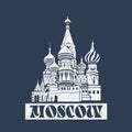 Vector Moscow Saint Basil's Cathedral