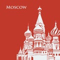 Vector Moscow Saint Basil's Cathedral