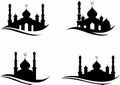 Vector mosque moslem icon vector illustration