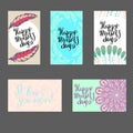 Vector mothers day card Royalty Free Stock Photo