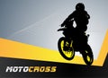 Vector motocross Royalty Free Stock Photo