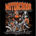 vector motocross racing shirt design