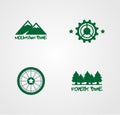 Vector of Mountain Bike Logo, Cycle Logo Collection