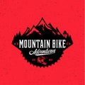 Vector mountain biking logo