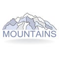 Vector mountain Royalty Free Stock Photo