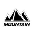 Vector mountain logo, for the climber community logo, climbing equipment store Royalty Free Stock Photo