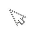 Vector mouse cursor symbol - arrow click Royalty Free Stock Photo