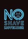 Vector of Movember, No Shave Vintage style