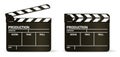 VECTOR movie clapper board Royalty Free Stock Photo