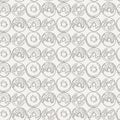 Vector Muffins Seamless Pattern. Cakes, Sweets. Royalty Free Stock Photo
