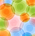 Vector multicolor background Pattern with shiny circles Geometric colorful design