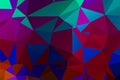 Vector, multicolor geometric background. Triangles, triangulation. Geometric mosaic, colored triangles, application in origami Royalty Free Stock Photo